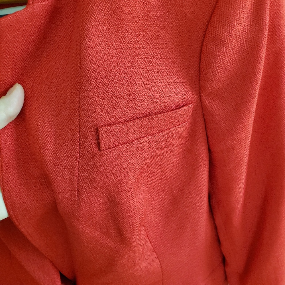 The Limited Bright Red Blazer sz M - Picture 4 of 9